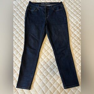 Old Navy Women's Curvy Mid-Rise Deep Indigo Skinny Jeans